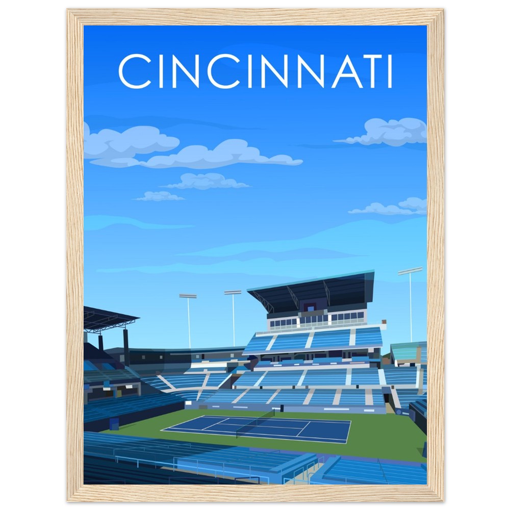 Cincinnati ATP/WTA Masters Tennis Stadium Poster