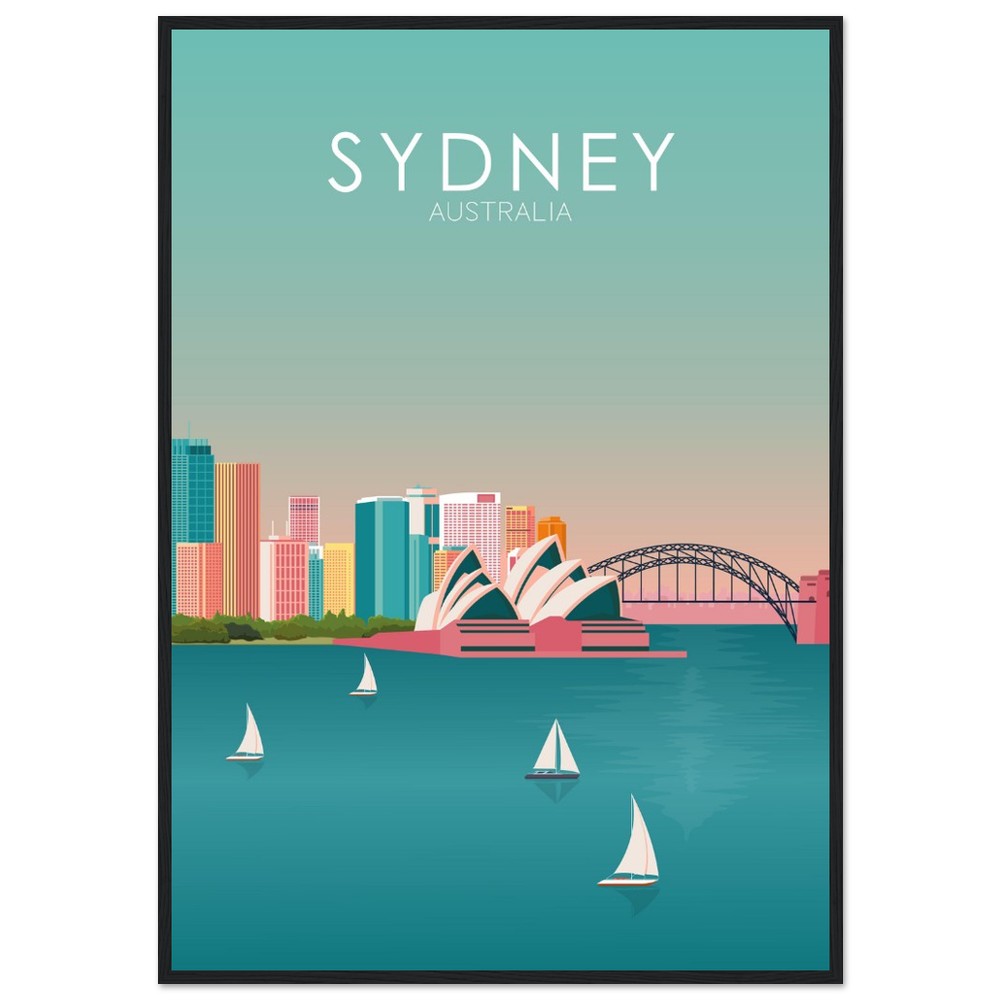 Sydney Poster | Sydney Wall Art | Sydney Pastel Print