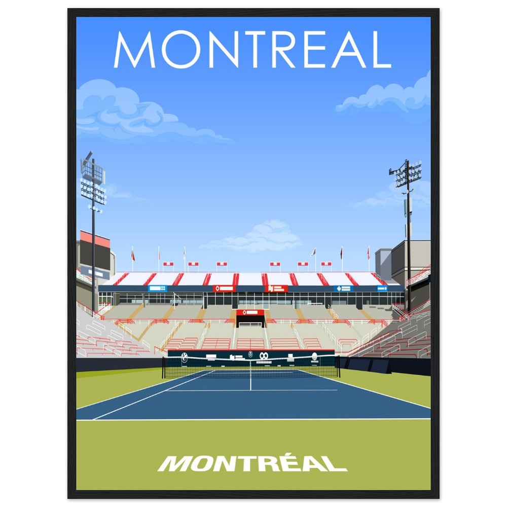 Montreal ATP/WTA Masters Tennis Stadium Poster