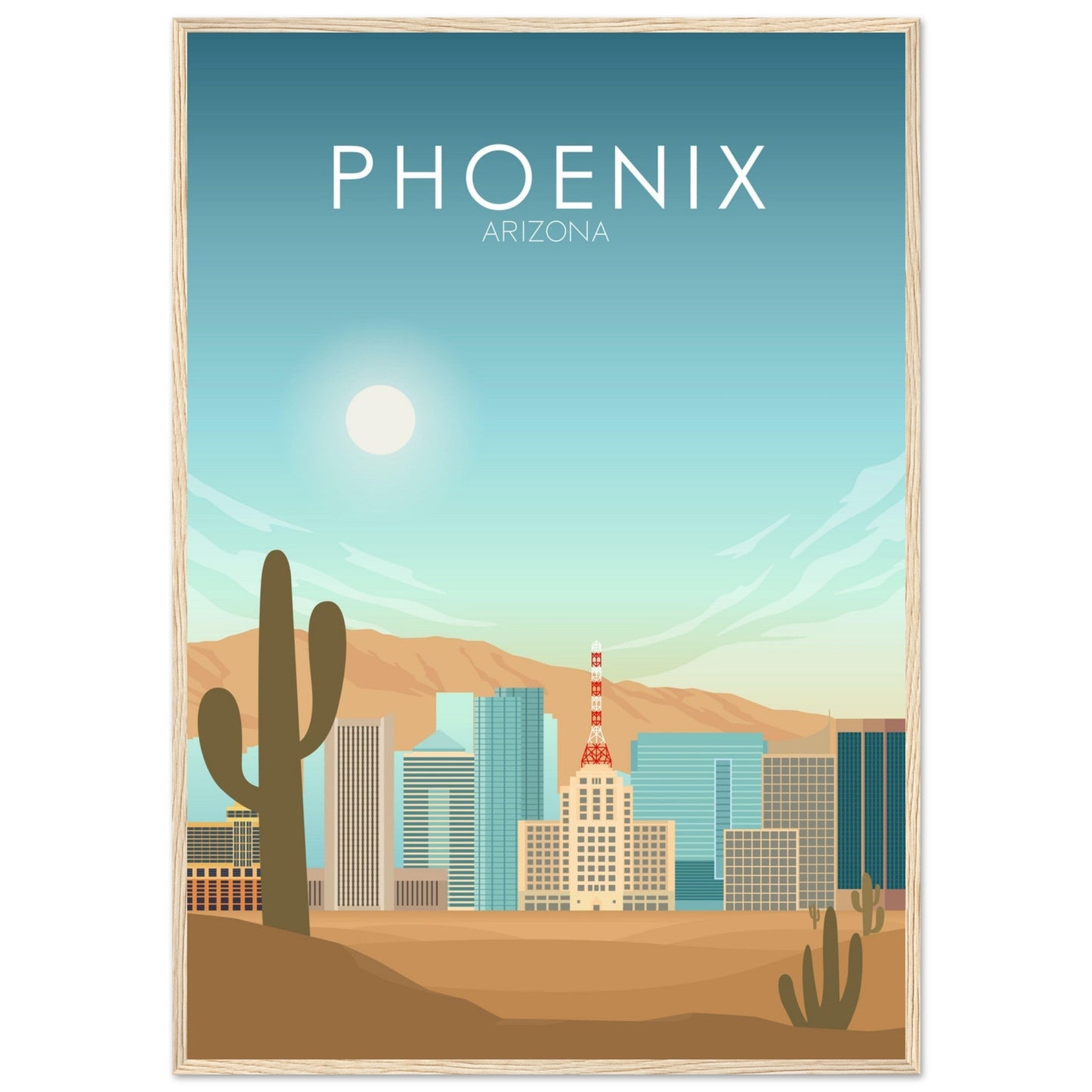 Phoenix Poster | Phoenix Wall Art | Phoenix Daytime Print