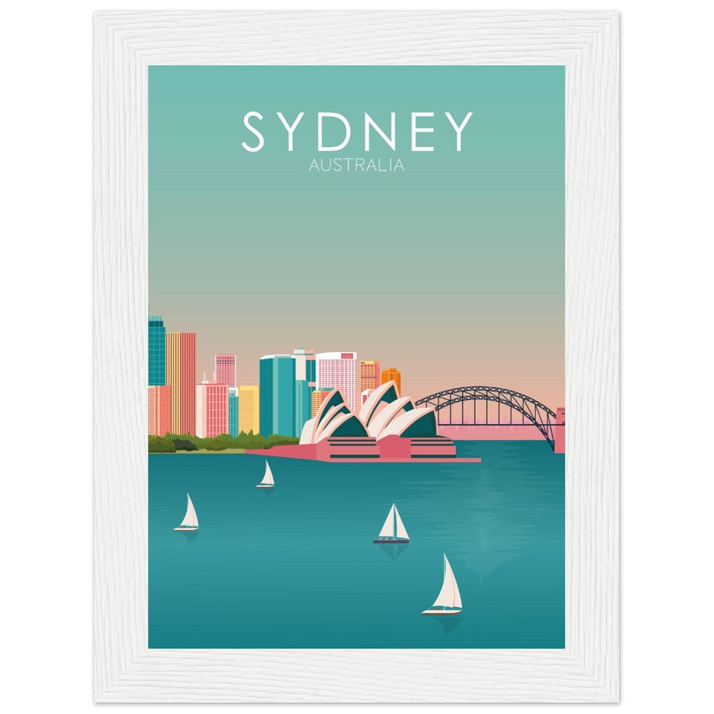 Sydney Poster | Sydney Wall Art | Sydney Pastel Print