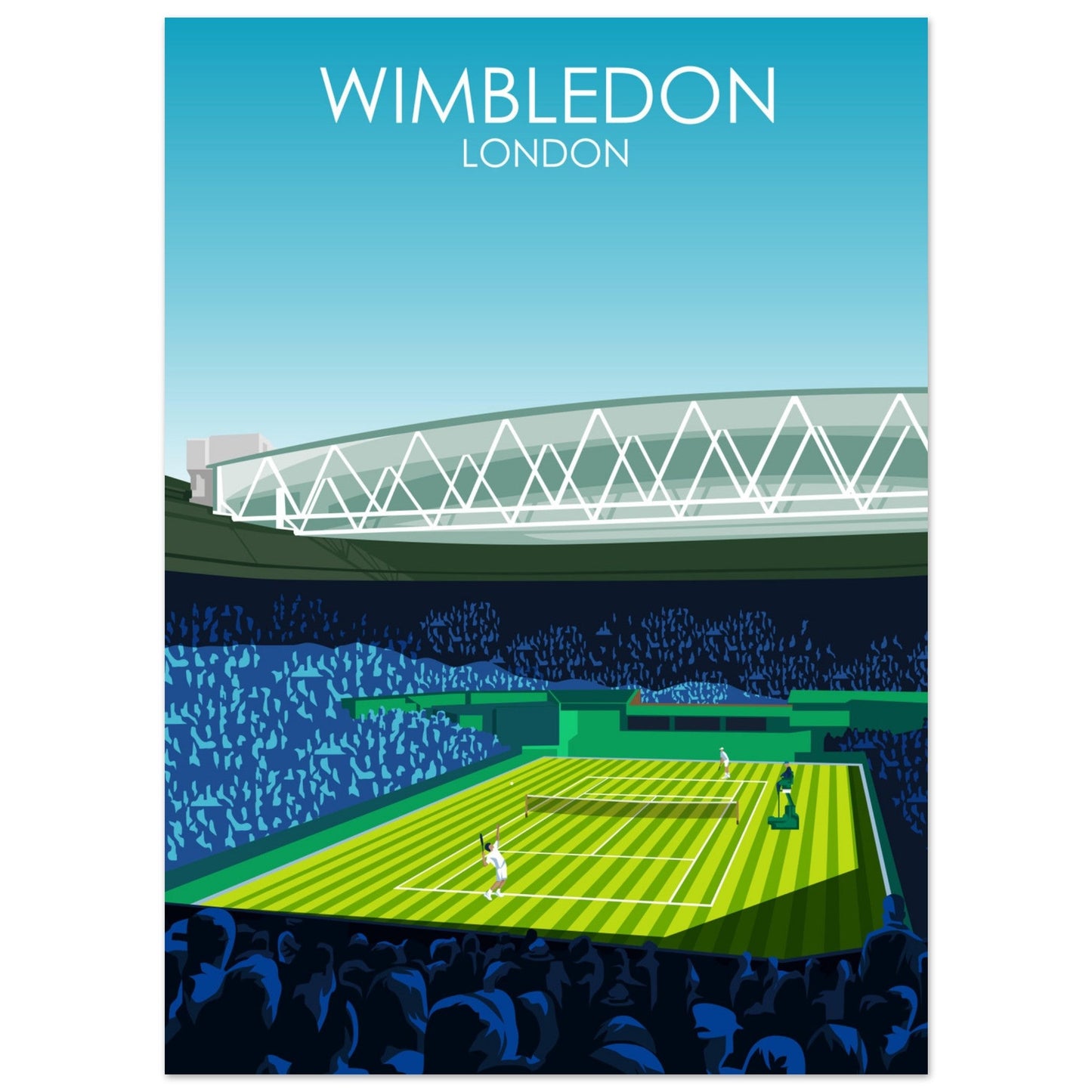 Wimbledon Poster - Wimbledon Centre Court Tennis Poster