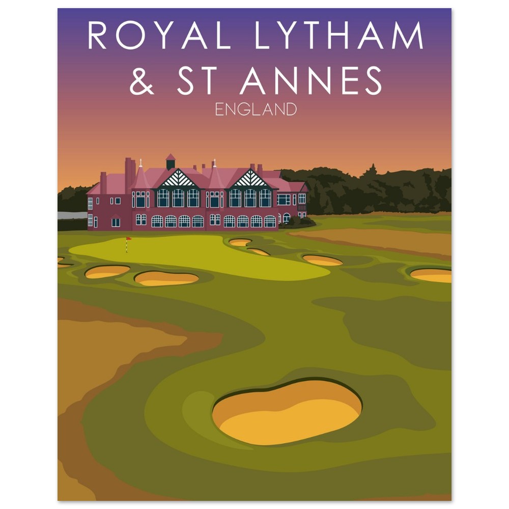 Royal Lytham & St Annes Golf Course Sunset Print