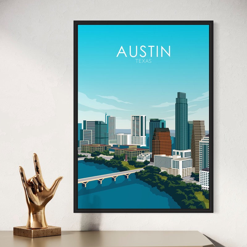 Austin Travel Poster