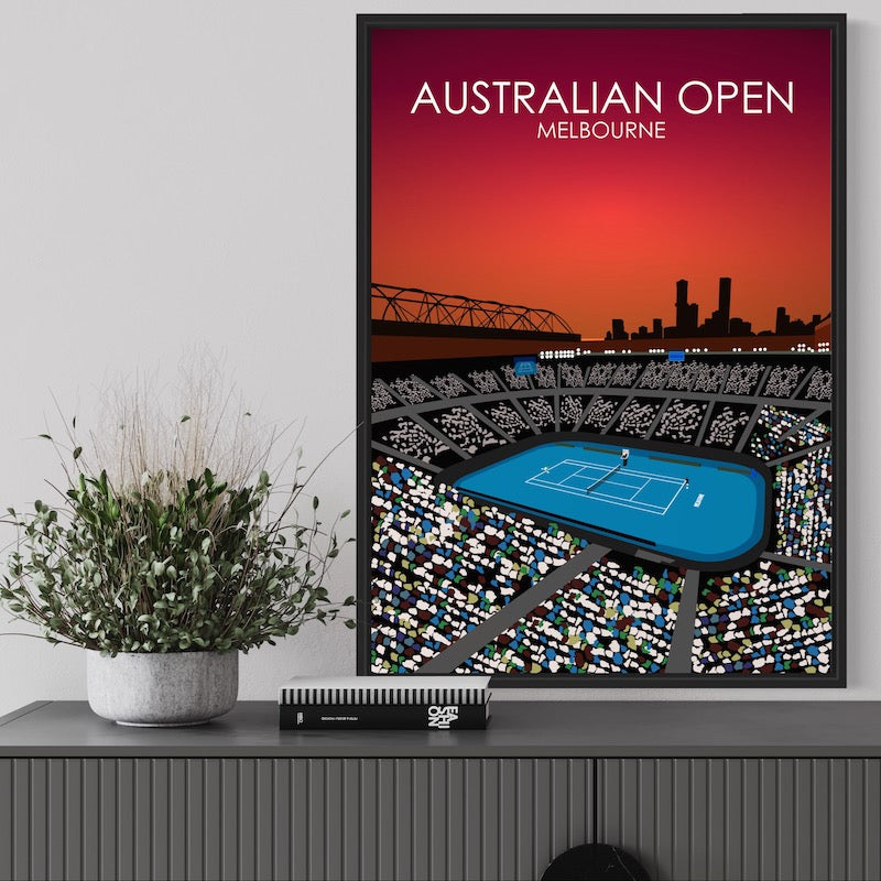 Australian Open Tennis Poster Melbourne