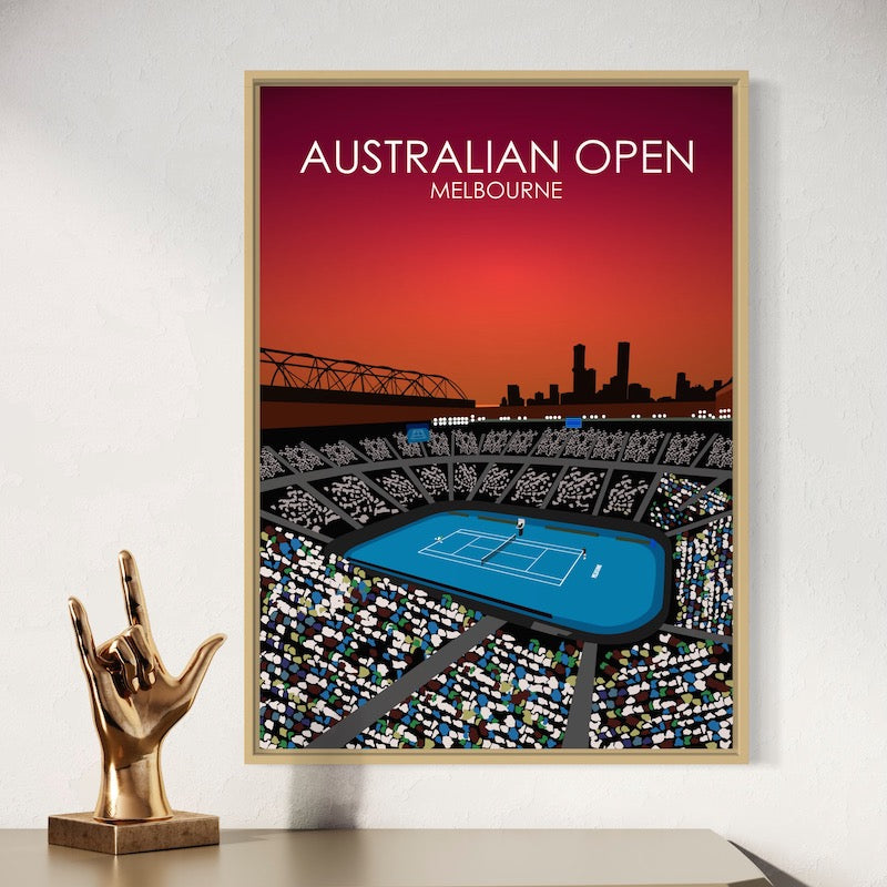 Rod Laver Arena Tennis Poster