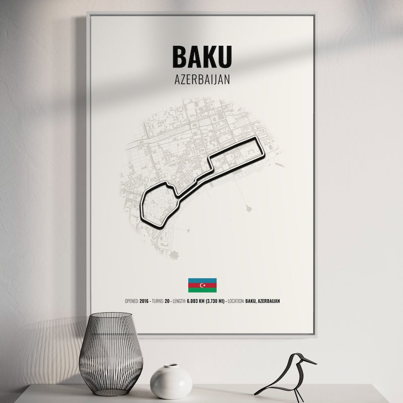 Baku Formula 1 Poster | Baku Formula 1 Print | Baku Formula 1 Wall Art