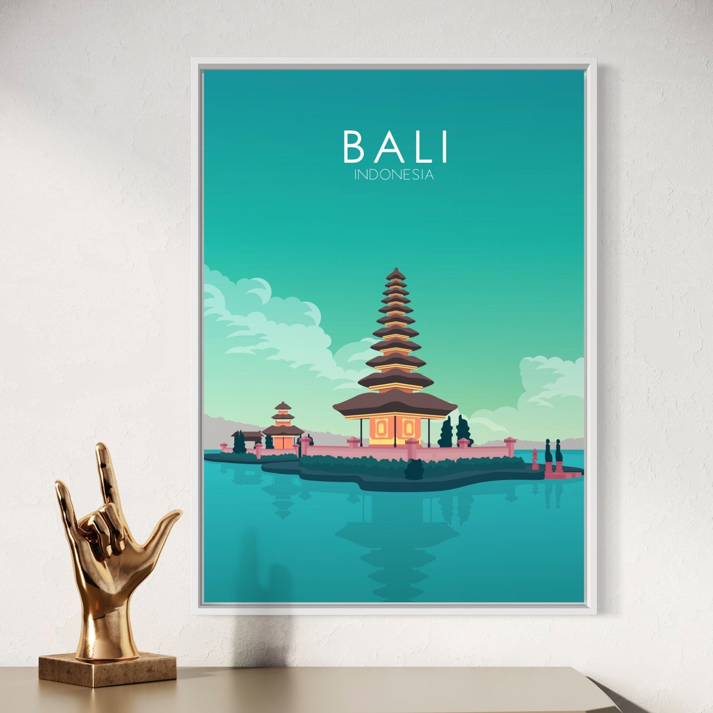 Bali Poster | Bali Wall Art | Bali Pastel Print