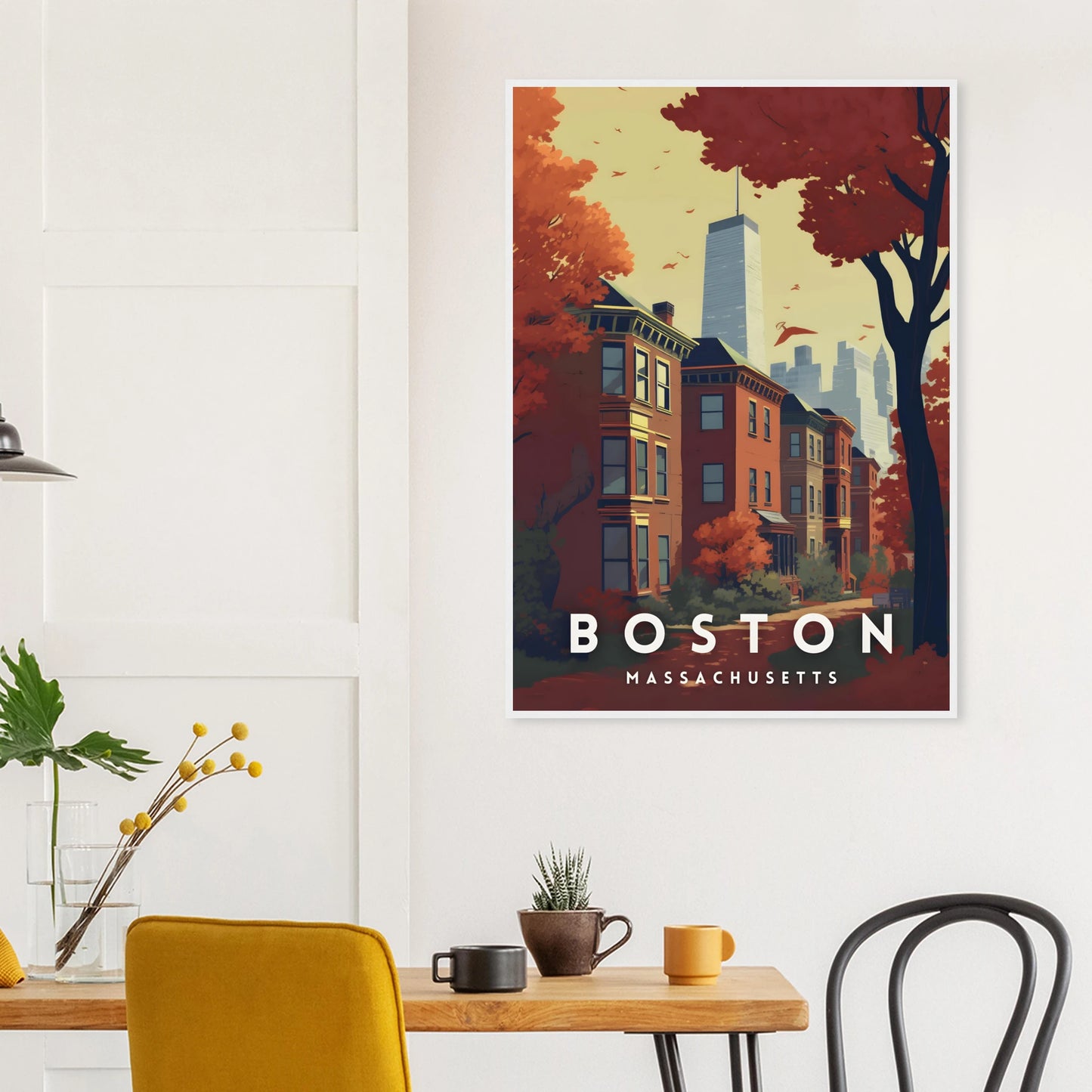Boston, Massachusetts Travel Poster