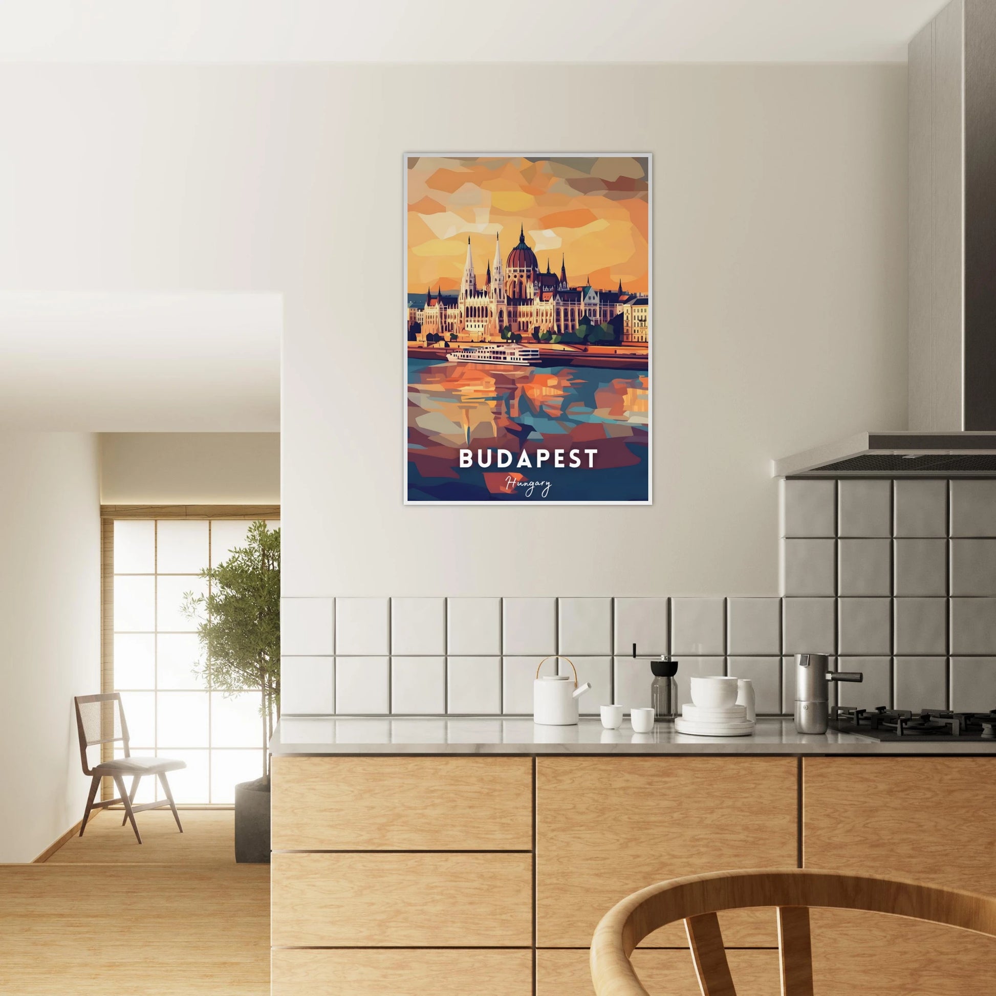 Budapest Travel Poster