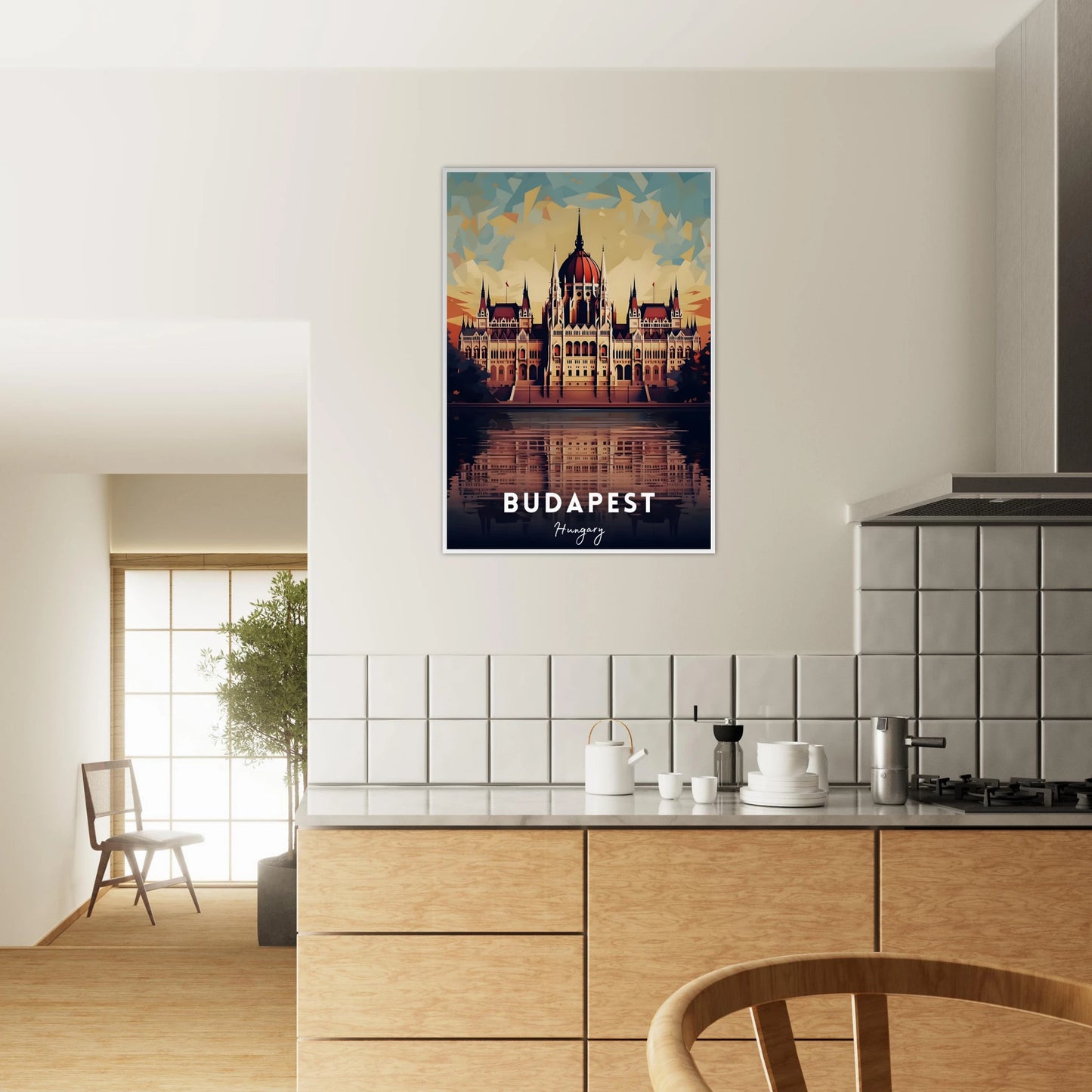 Budapest Travel Poster