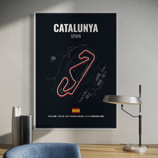 Catalunya F1 Grand Prix Poster | Catalunya F1 Grand Prix Print | Catalunya F1 Grand Prix Wall Art