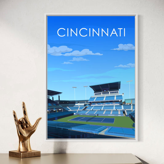 Cincinnati ATP/WTA Masters Tennis Stadium Poster