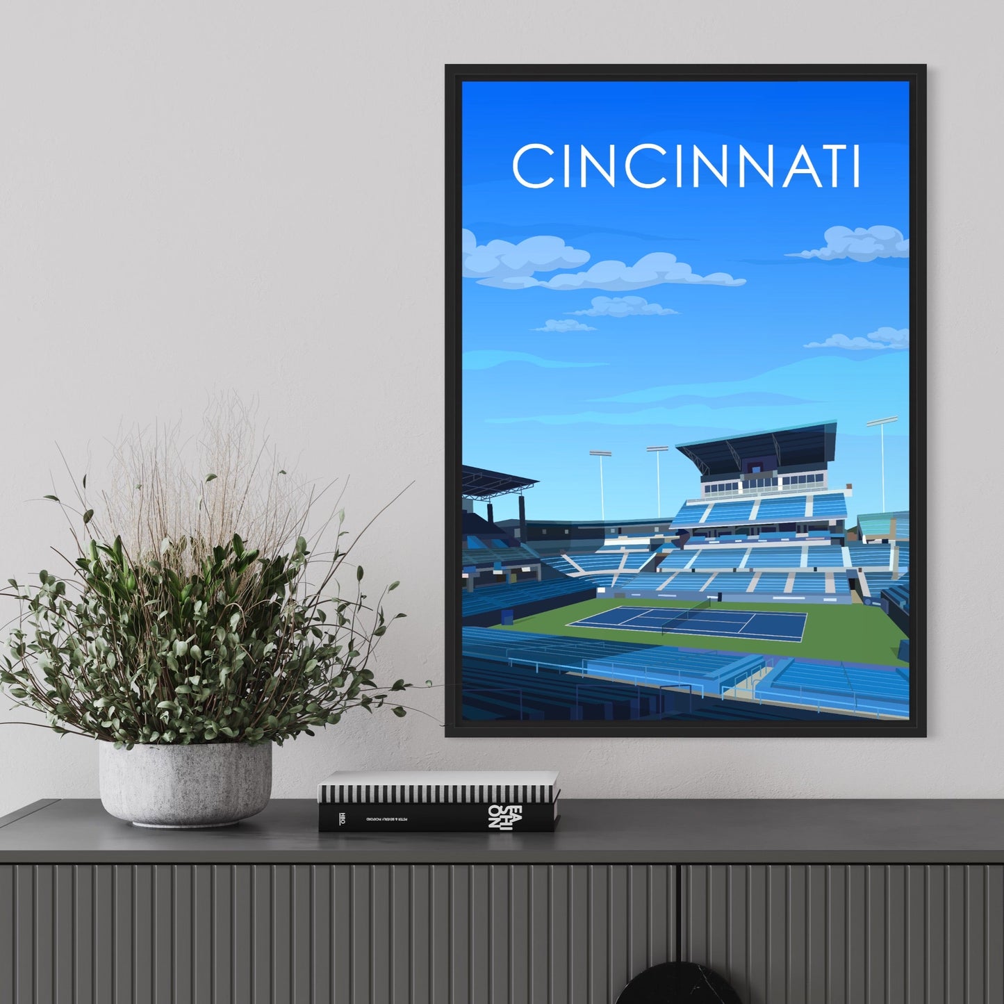 Cincinnati ATP/WTA Masters Tennis Stadium Poster