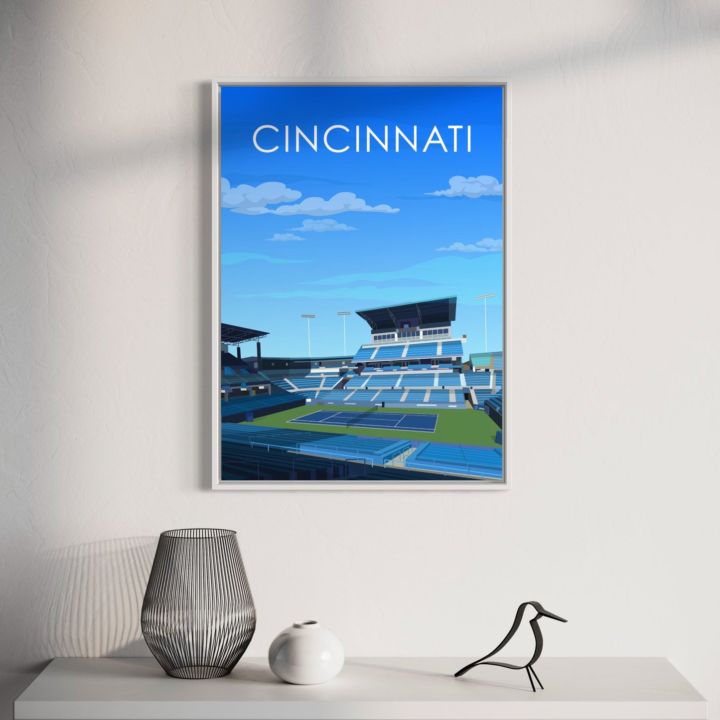 Cincinnati ATP/WTA Masters Tennis Stadium Poster