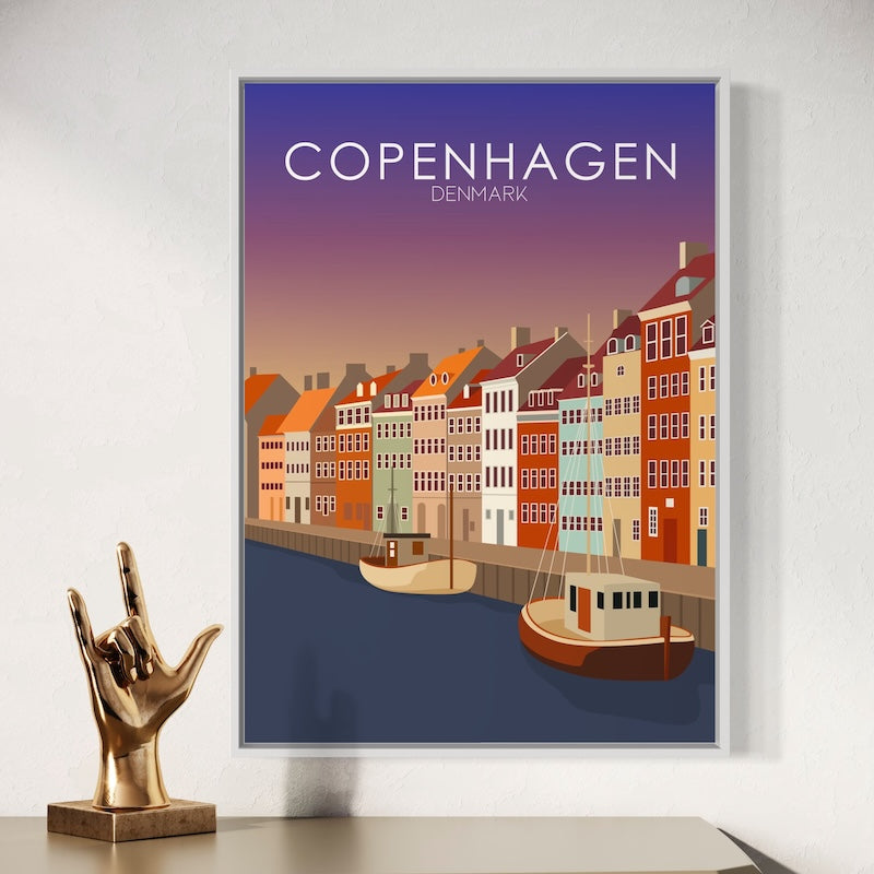 Copenhagen Sunset Poster | Copenhagen Sunset Print | Copenhagen Sunset Wall Art