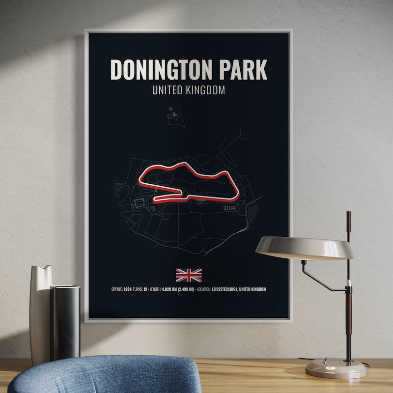 Donington Park Poster | Donington Park Print | Donington Park Wall Art