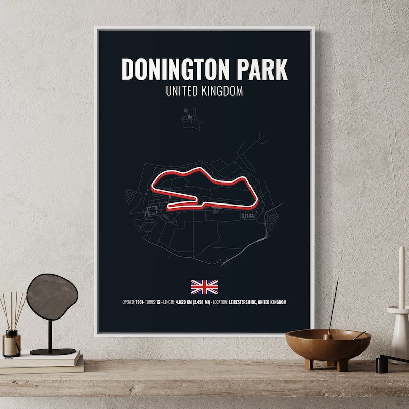 Donington Park Poster | Donington Park Print | Donington Park Wall Art