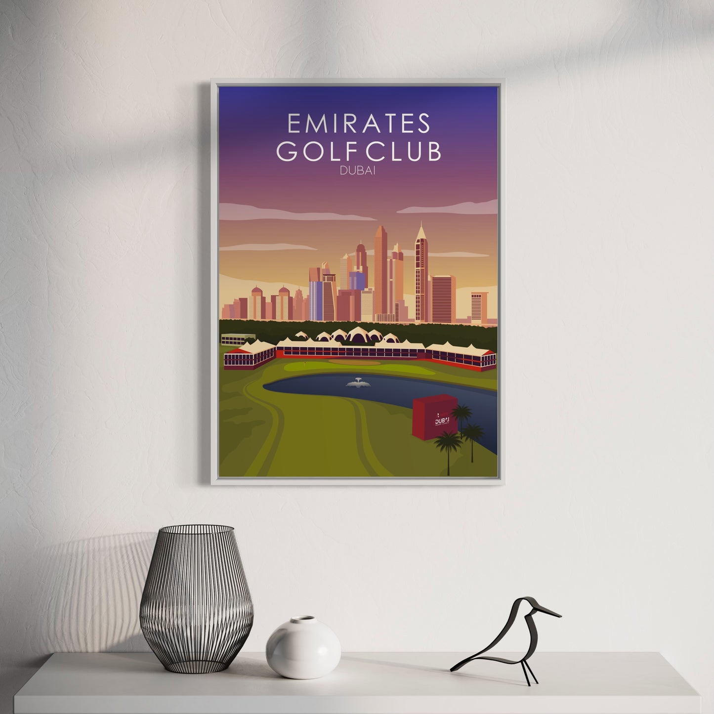 Emirates Sunset Golf Course Print - 18th Hole
