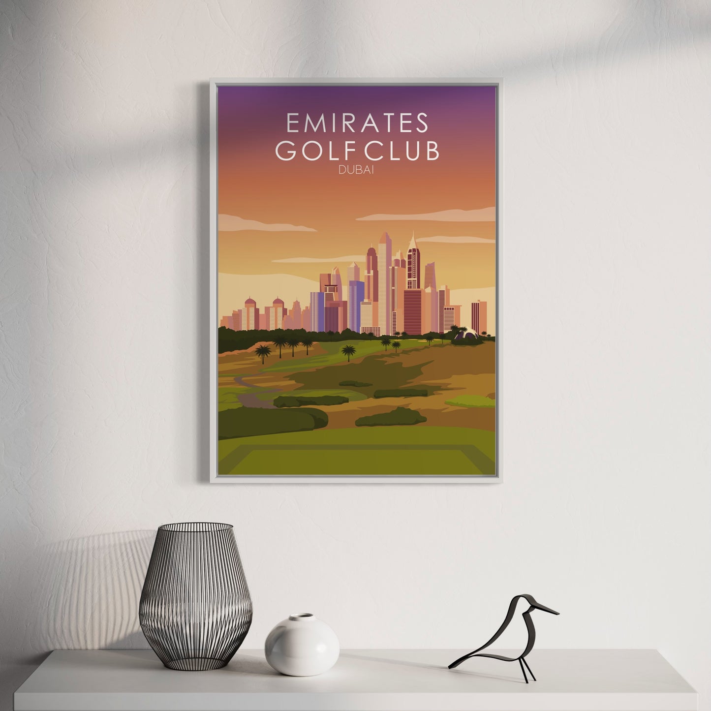 Emirates Sunset Golf Course Print - 8th Tee Box