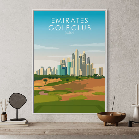 Emirates Golf Course Print - 8th Tee Box
