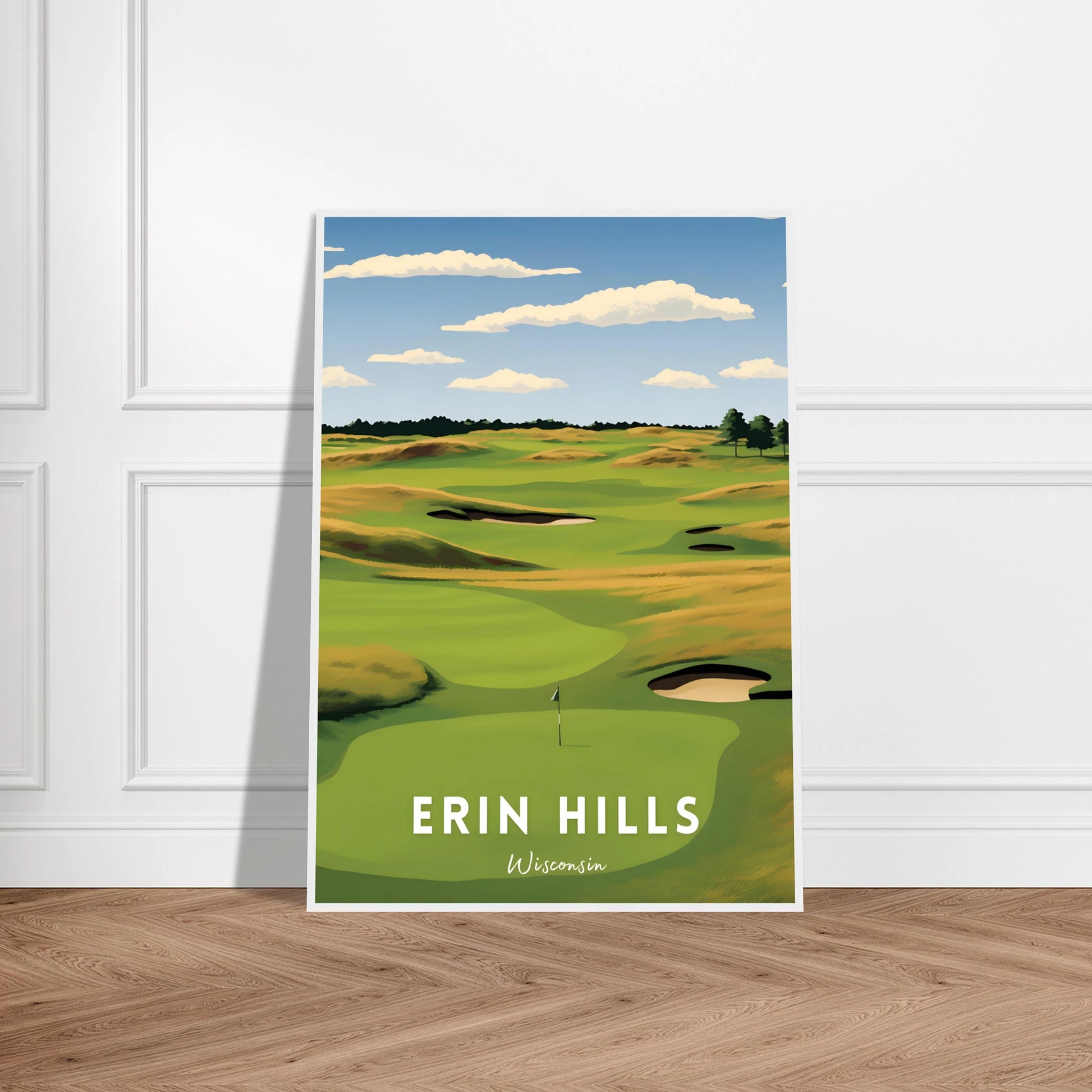 Erin Hills Golf Poster