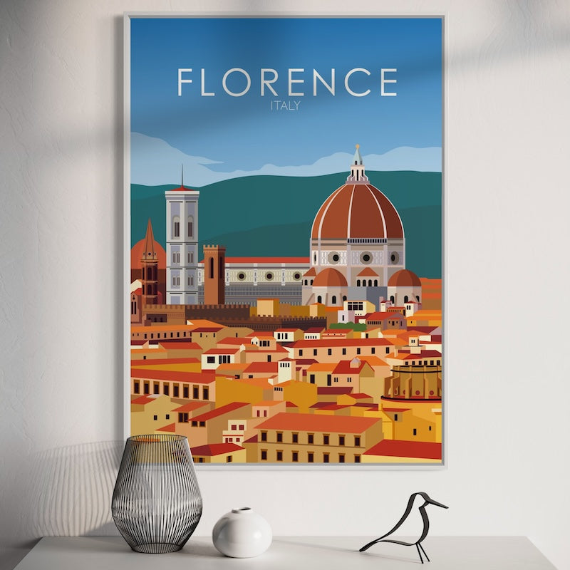 Florence Poster | Florence Wall Art | Florence Daytime Print