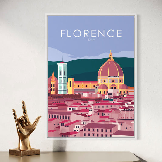 Florence Poster | Florence Wall Art | Florence Pastel Print