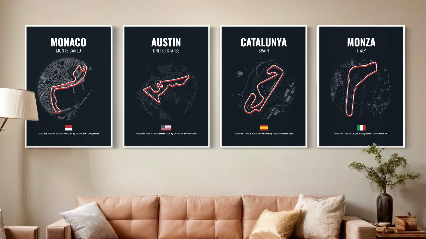 Formula 1 Track Prints | F1 Track Posters – Favourite Place Prints