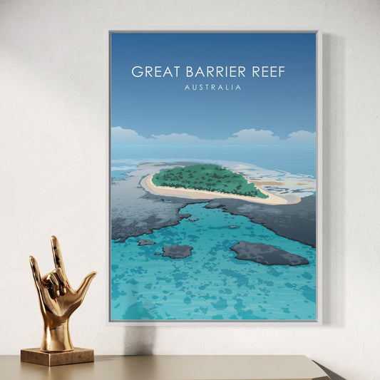 Great Barrier Reef Poster | Great Barrier Reef Print | Great Barrier Reef Daytime Wall Art