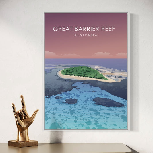 Great Barrier Reef Poster | Great Barrier Reef Print | Great Barrier Reef Pastel Wall Art