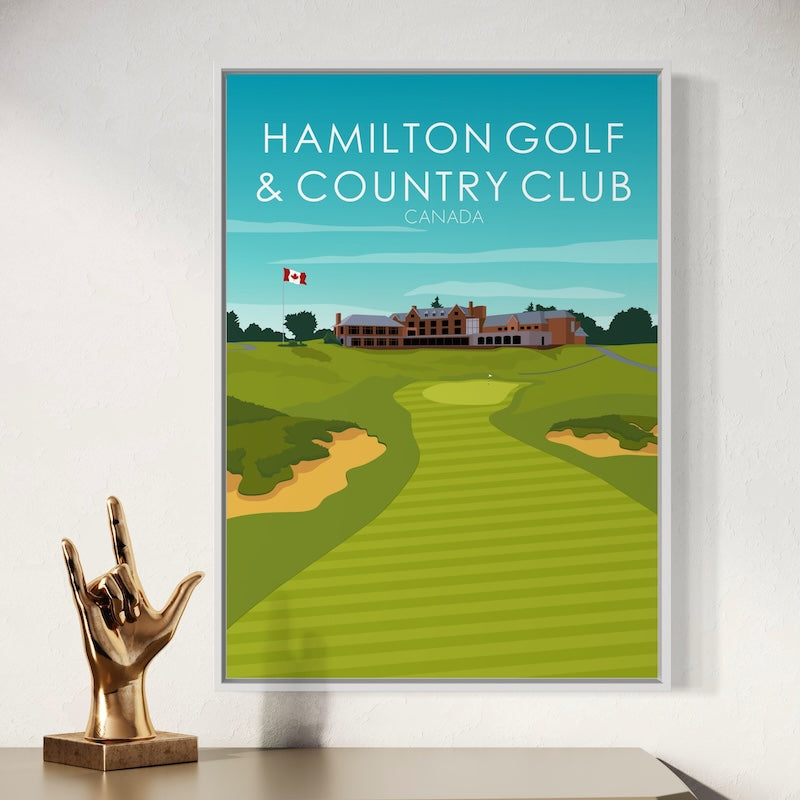 Hamilton Golf and Country Club PGA Golf Poster - Daytime