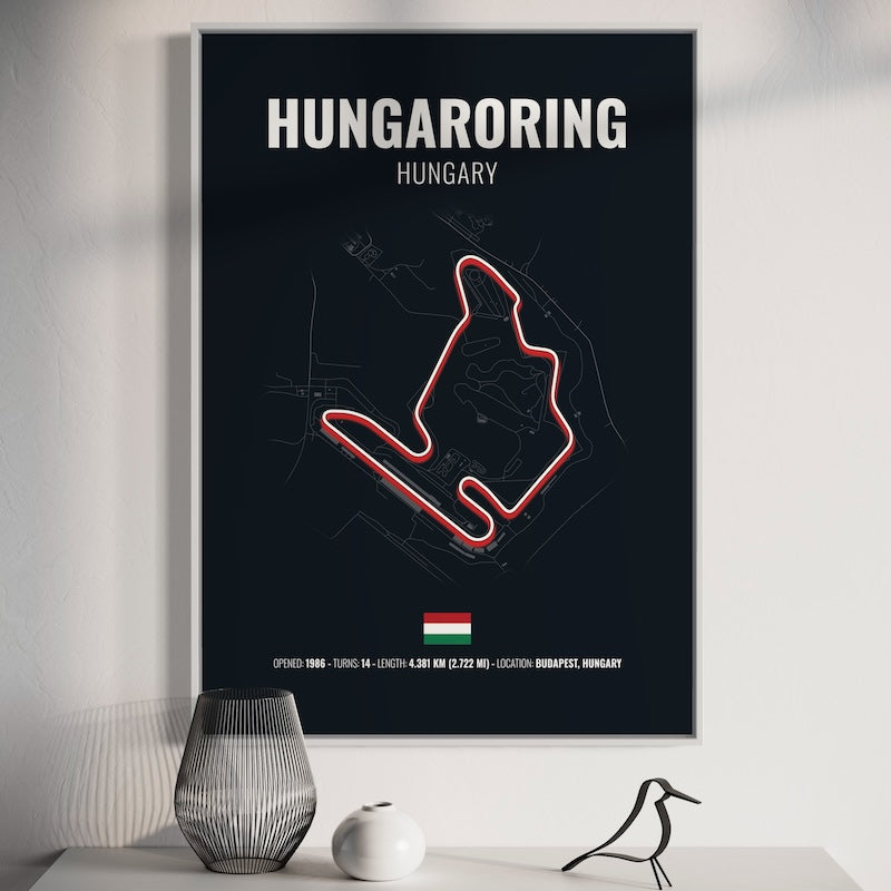 Hungaroring F1 Grand Prix Poster | Hungaroring F1 Grand Prix Print | Hungaroring F1 Grand Prix Wall Art