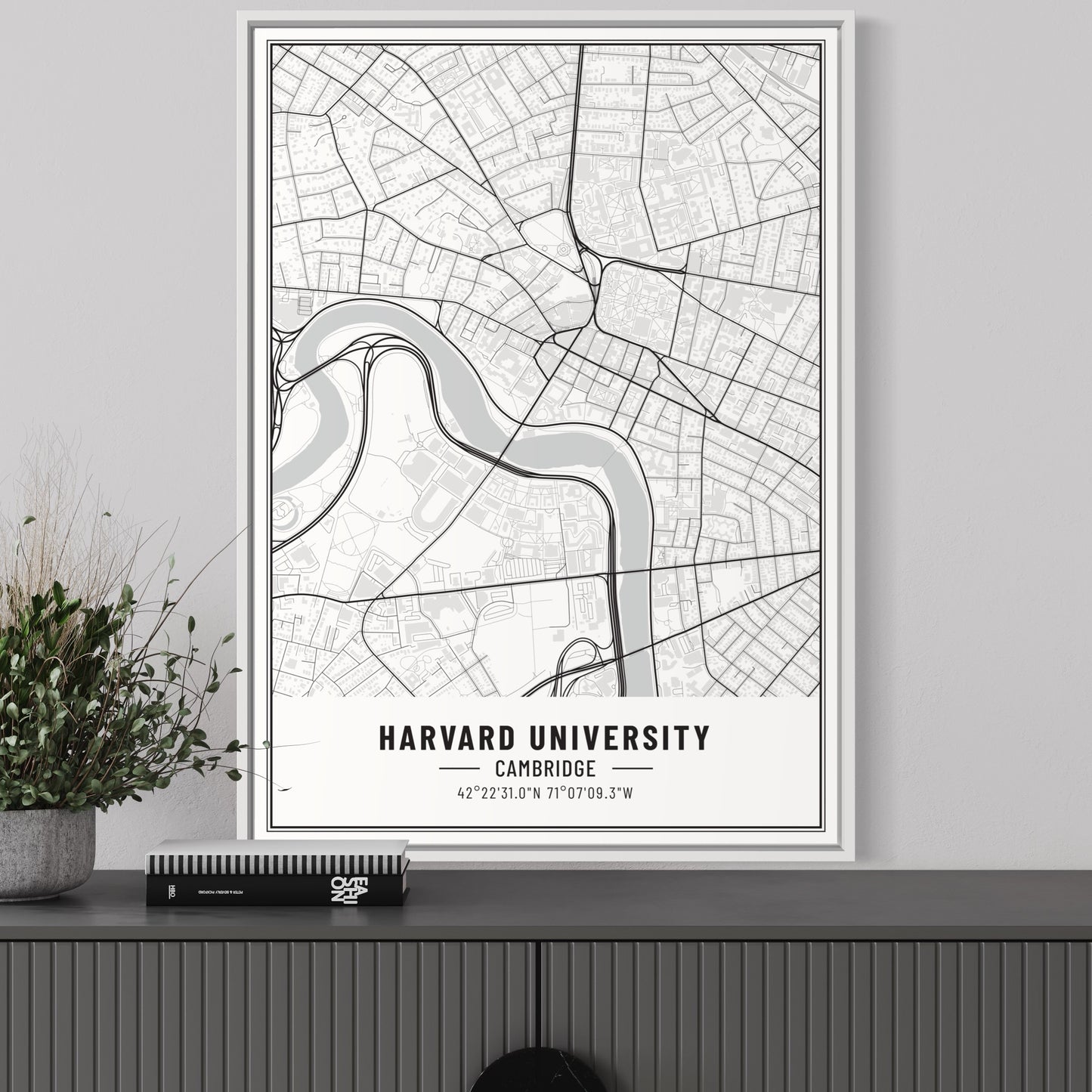 Harvard Map Poster | Harvard Map Wall Art | Harvard Map Print