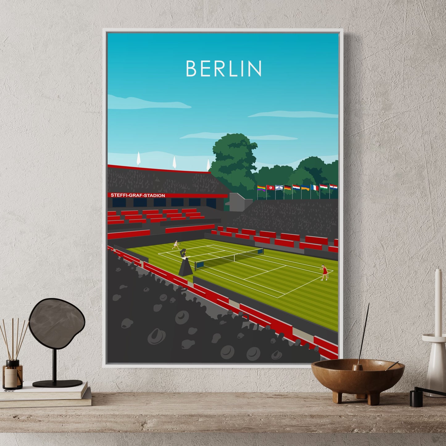 Berlin Open WTA Poster | Berlin Open Print | Berlin Open Tennis Wall Art