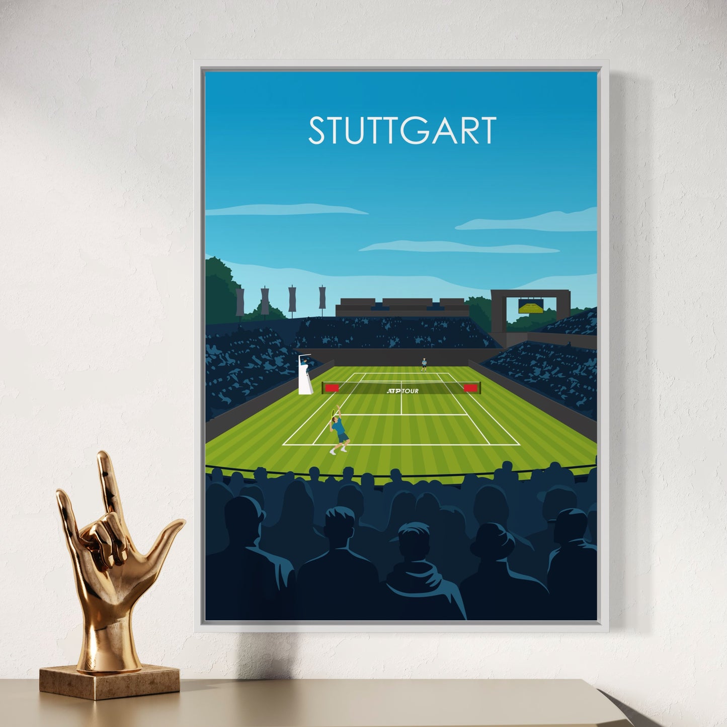 Stuttgart ATP Poster | Stuttgart Tennis Print | Stuttgart Tennis Wall Art