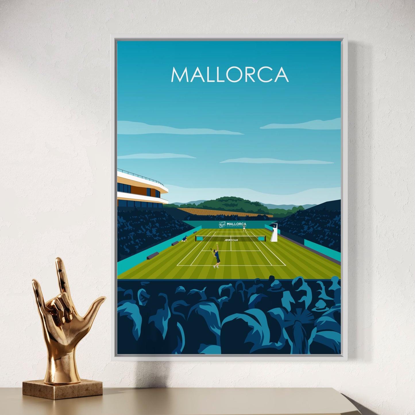 Mallorca ATP Poster | Mallorca Tennis Print | Mallorca Tennis Wall Art