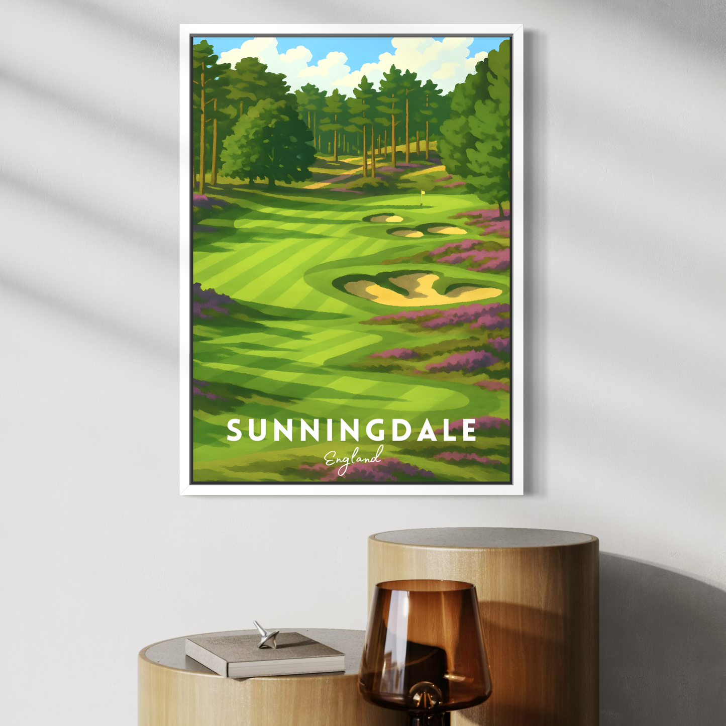 Sunningdale Golf Poster | Sunningdale Golf Print | Sunningdale Golf Gift | Golf Course Prints | Gift for Golfer