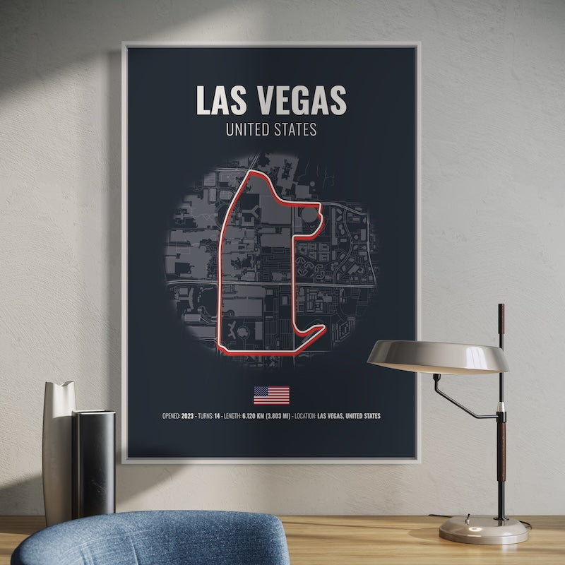 Las Vegas Formula 1 Poster | Las Vegas Formula 1 Print | Las Vegas Formula 1 Wall Art