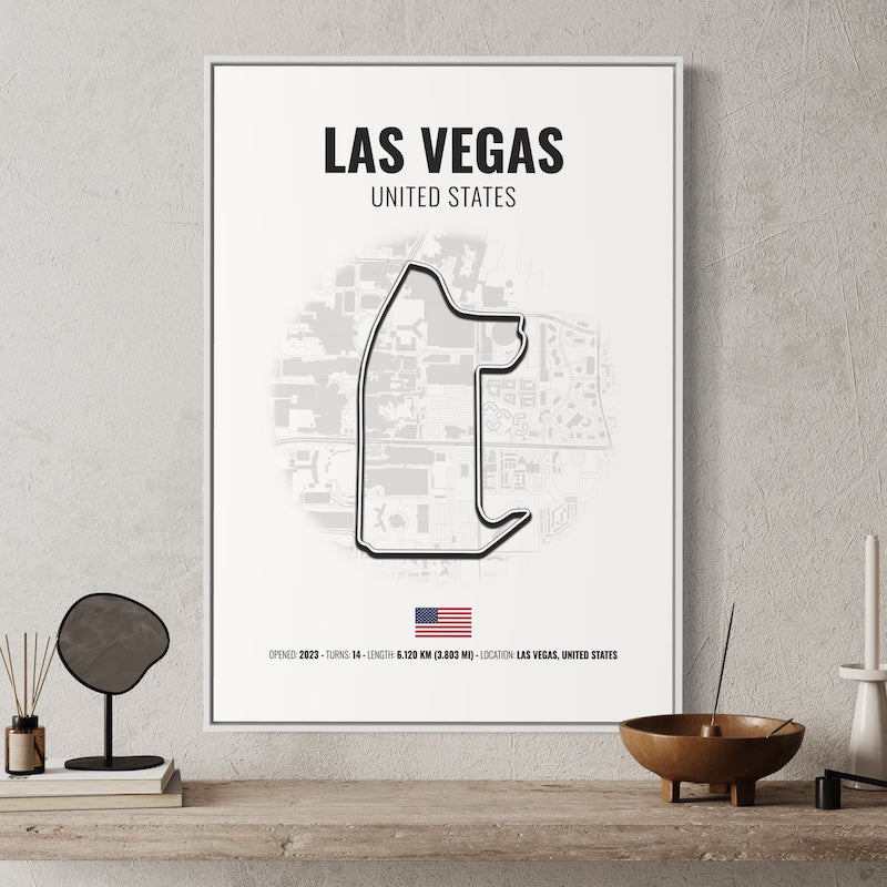 Las Vegas Formula 1 Poster | Las Vegas Formula 1 Print | Las Vegas Formula 1 Wall Art