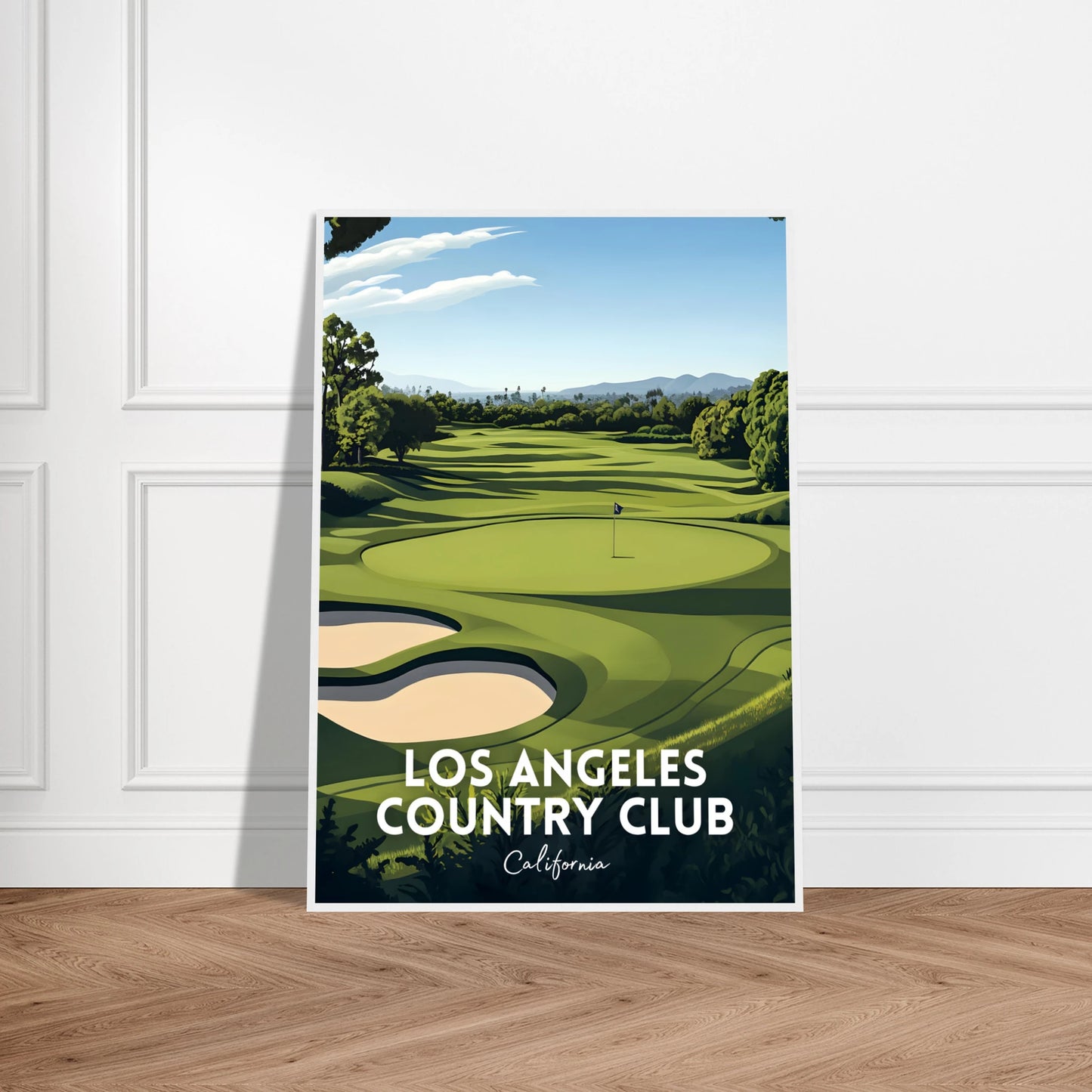 Los Angeles Country Club Golf Poster