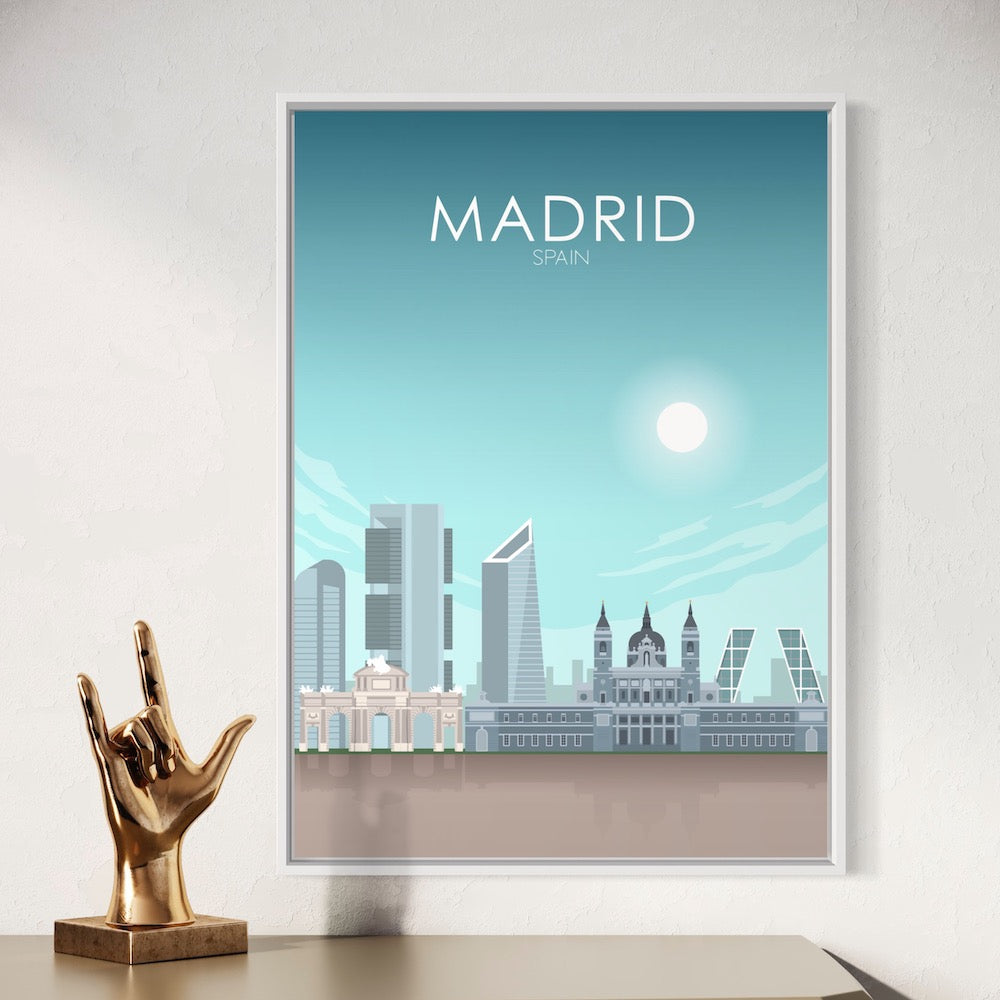 Madrid Poster | Madrid Wall Art | Madrid Daytime Print