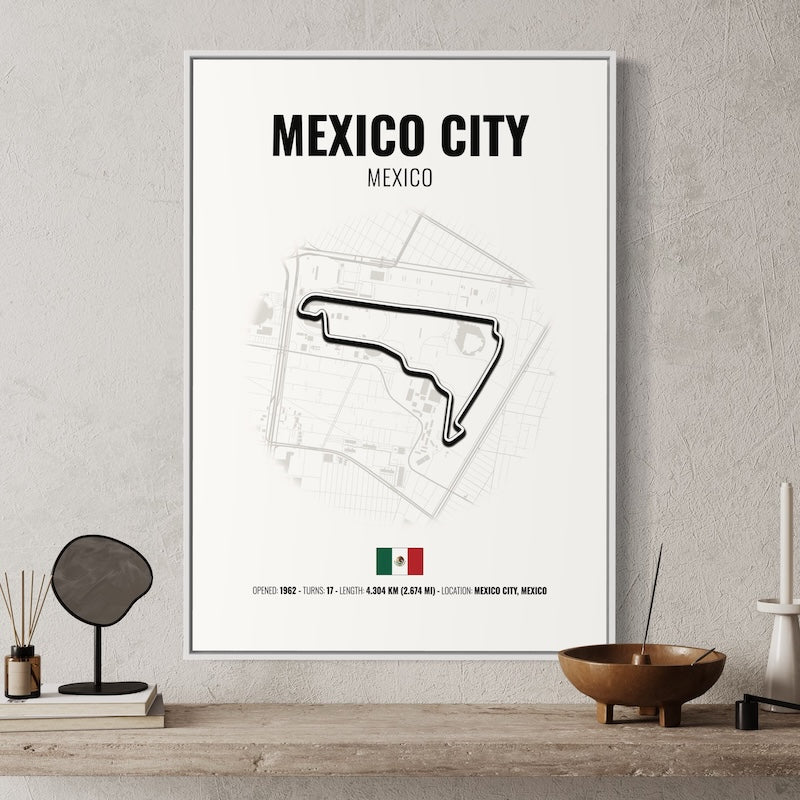 Mexico City Formula 1 Poster | Mexico City Formula 1 Print | Mexico City Formula 1 Wall Art