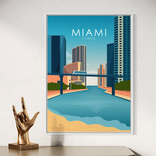 Miami Poster | Miami Wall Art | Miami Daytime Print