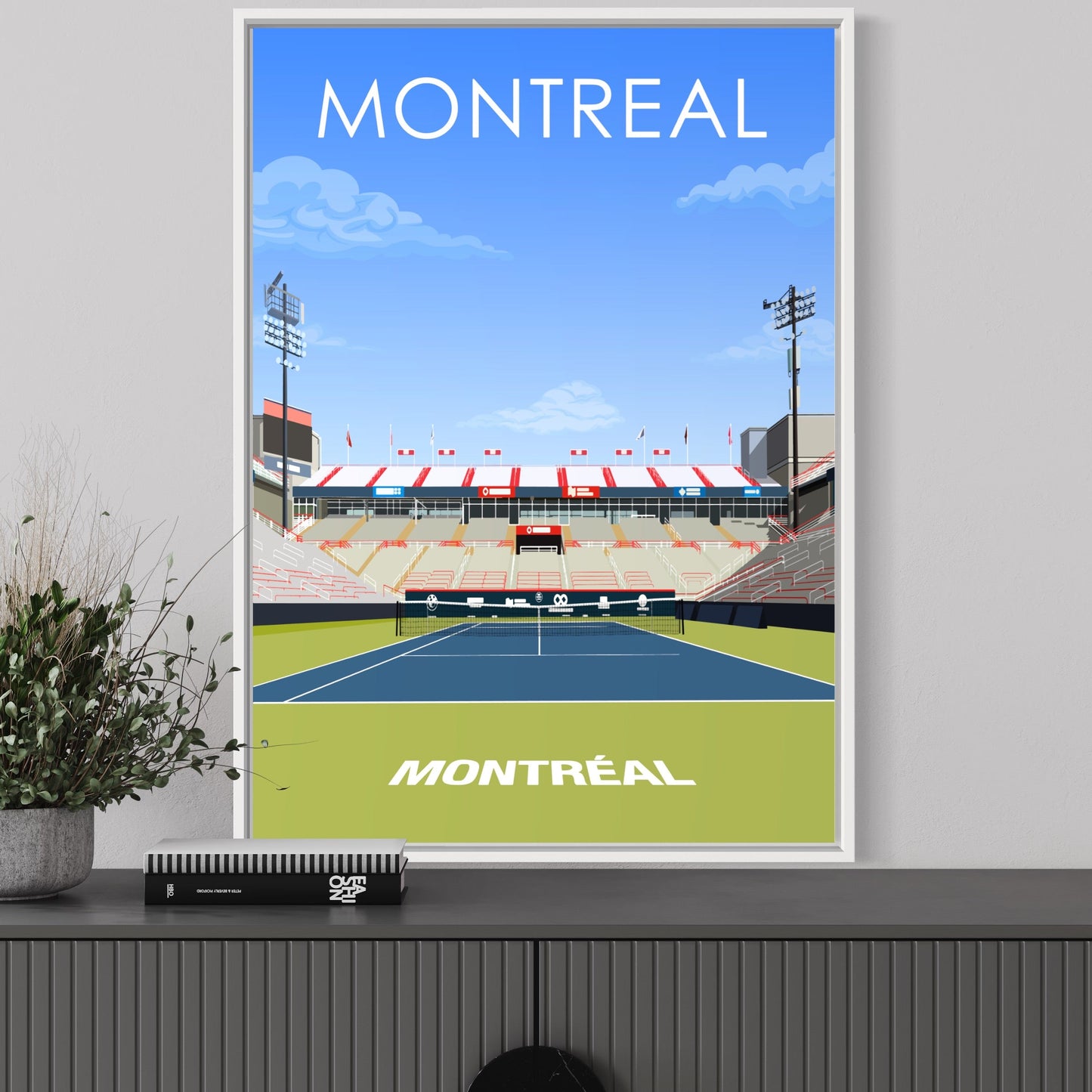 Montreal ATP/WTA Masters Tennis Stadium Poster