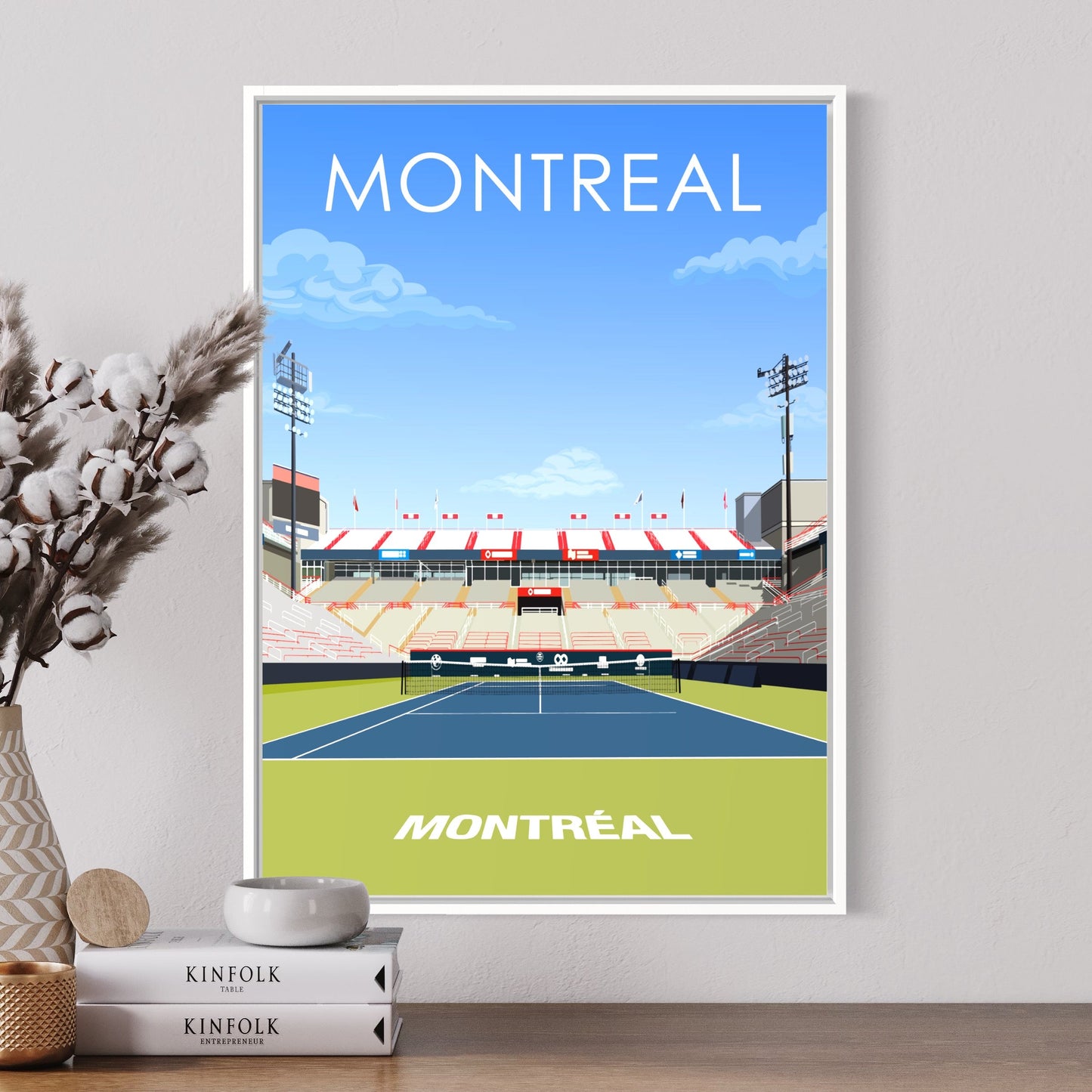 Montreal ATP/WTA Masters Tennis Stadium Poster