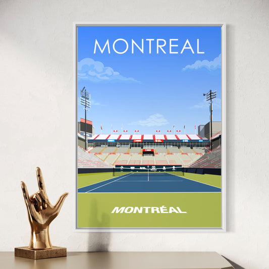 Montreal ATP/WTA Masters Tennis Stadium Poster