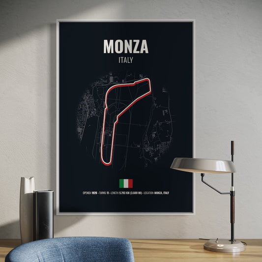 Monza Formula 1 Poster | Monza Formula 1 Print | Monza Formula 1 Wall Art