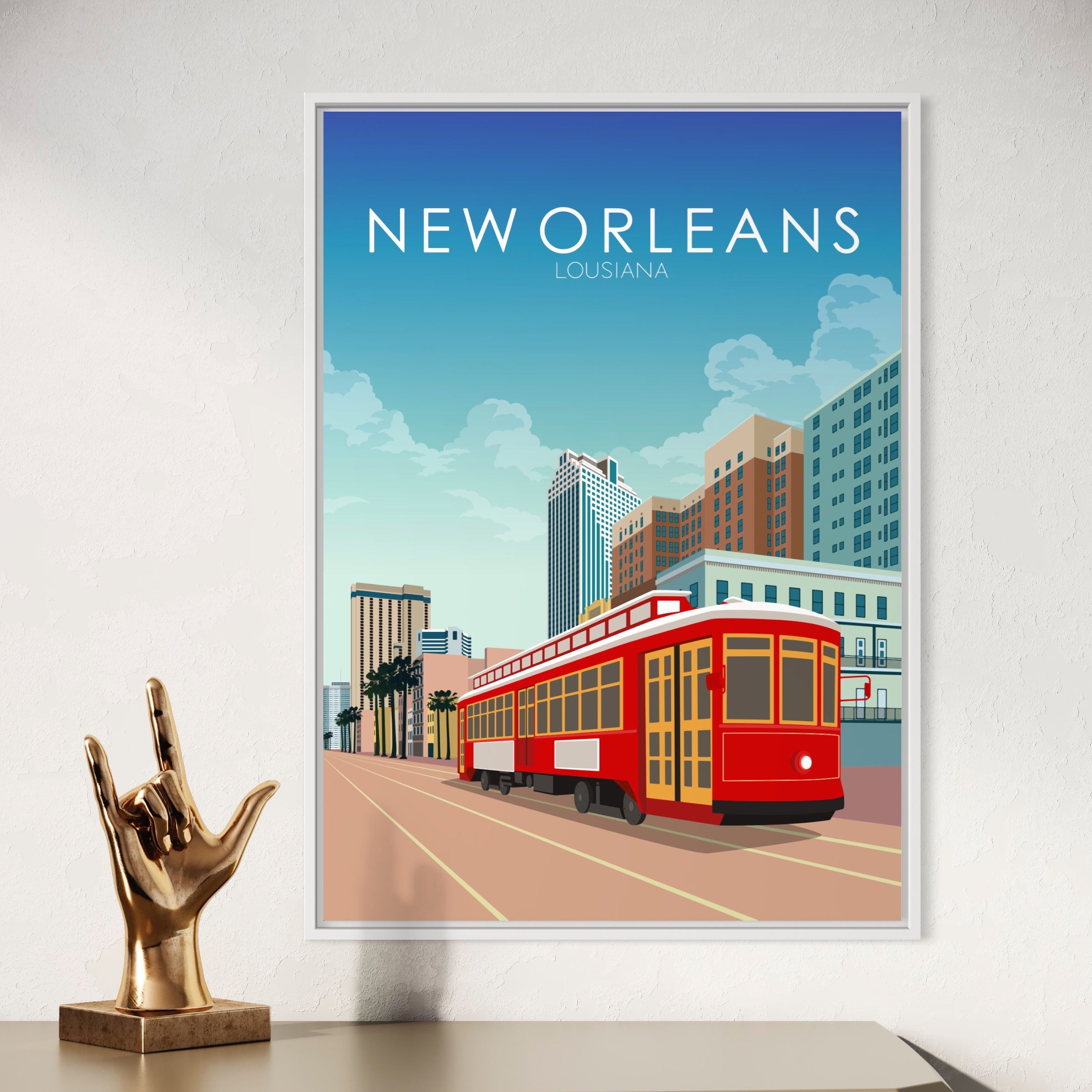 New Orleans Poster | New Orleans Wall Art | New Orleans Daytime Print ...