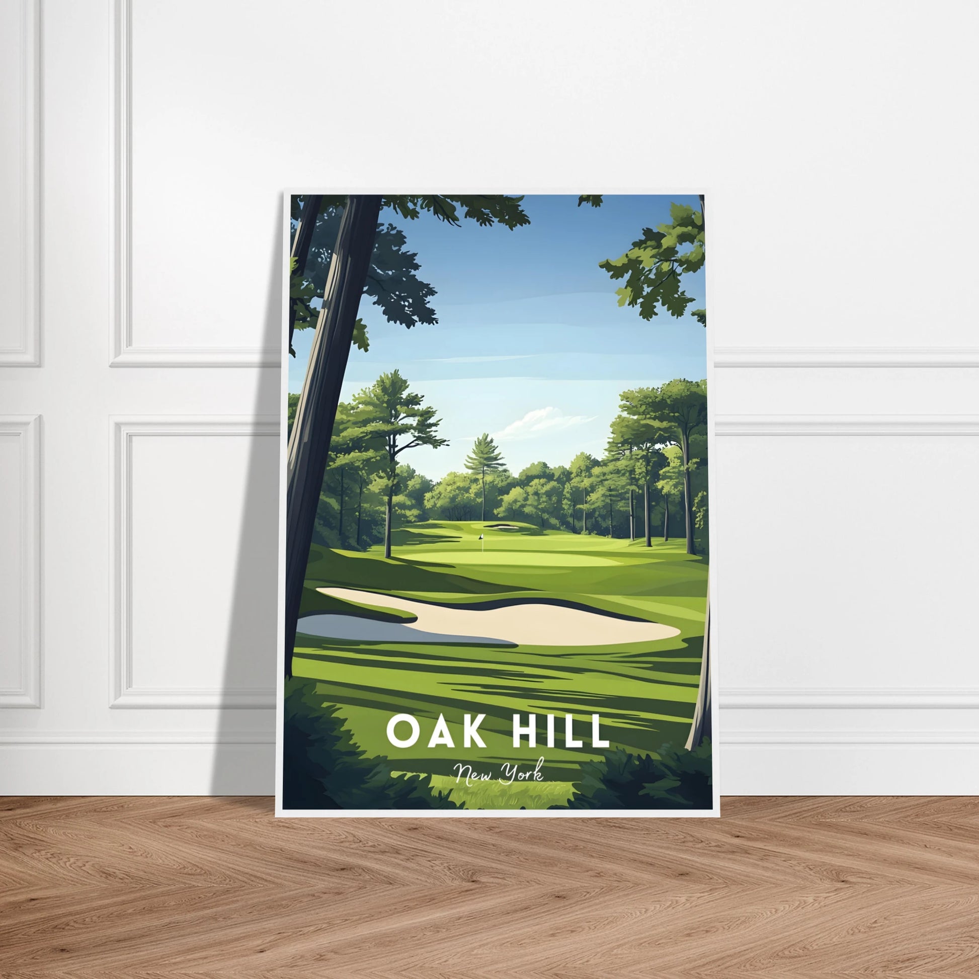 Oak Hill golf Poster